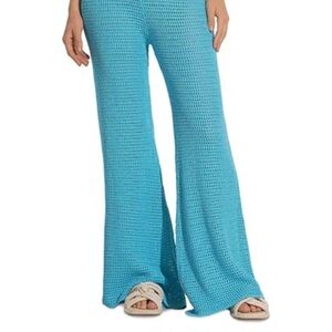 Elan Turquoise Wide Leg Knit Pants